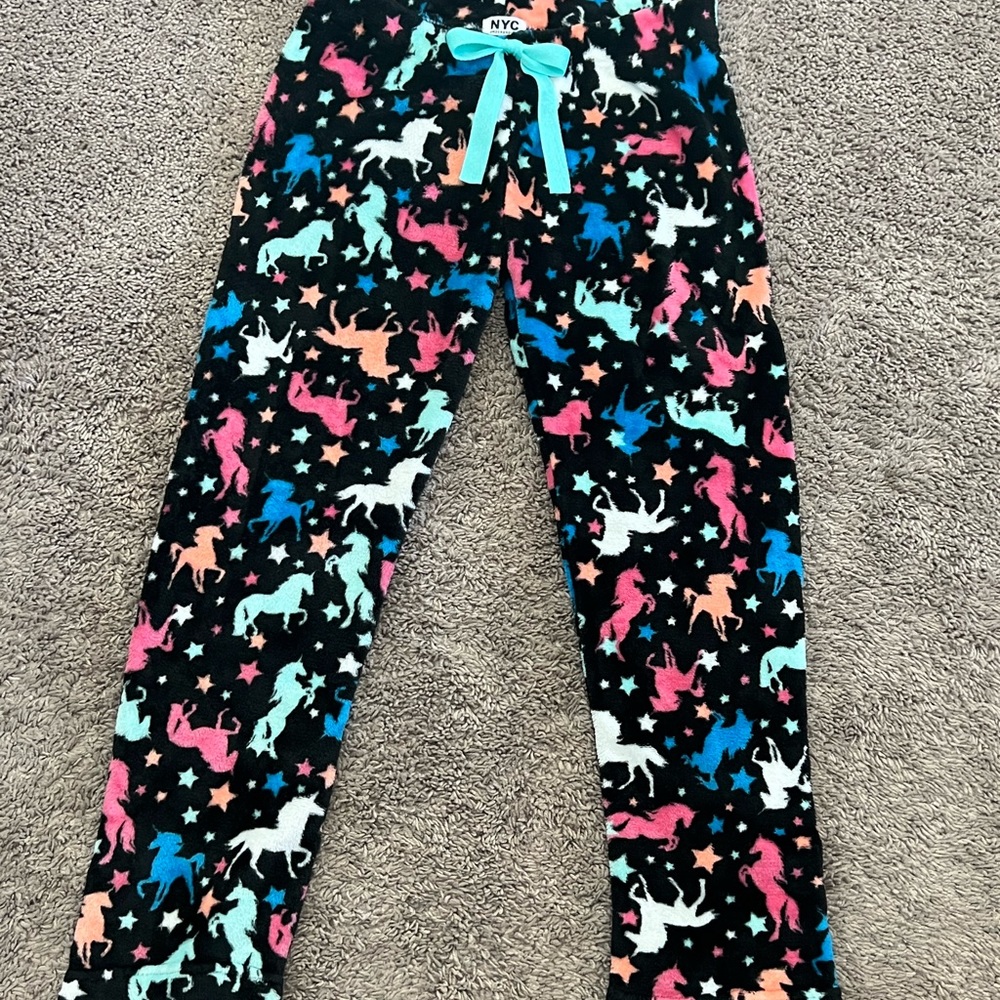 NYC Underground Unicorn Soft Plush Pajama Pants